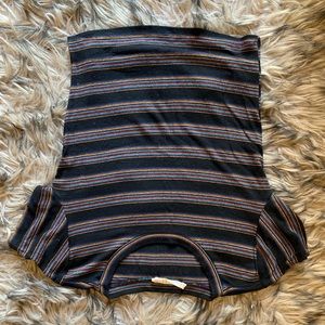 Rainbow Stripped, Ribbed Tee